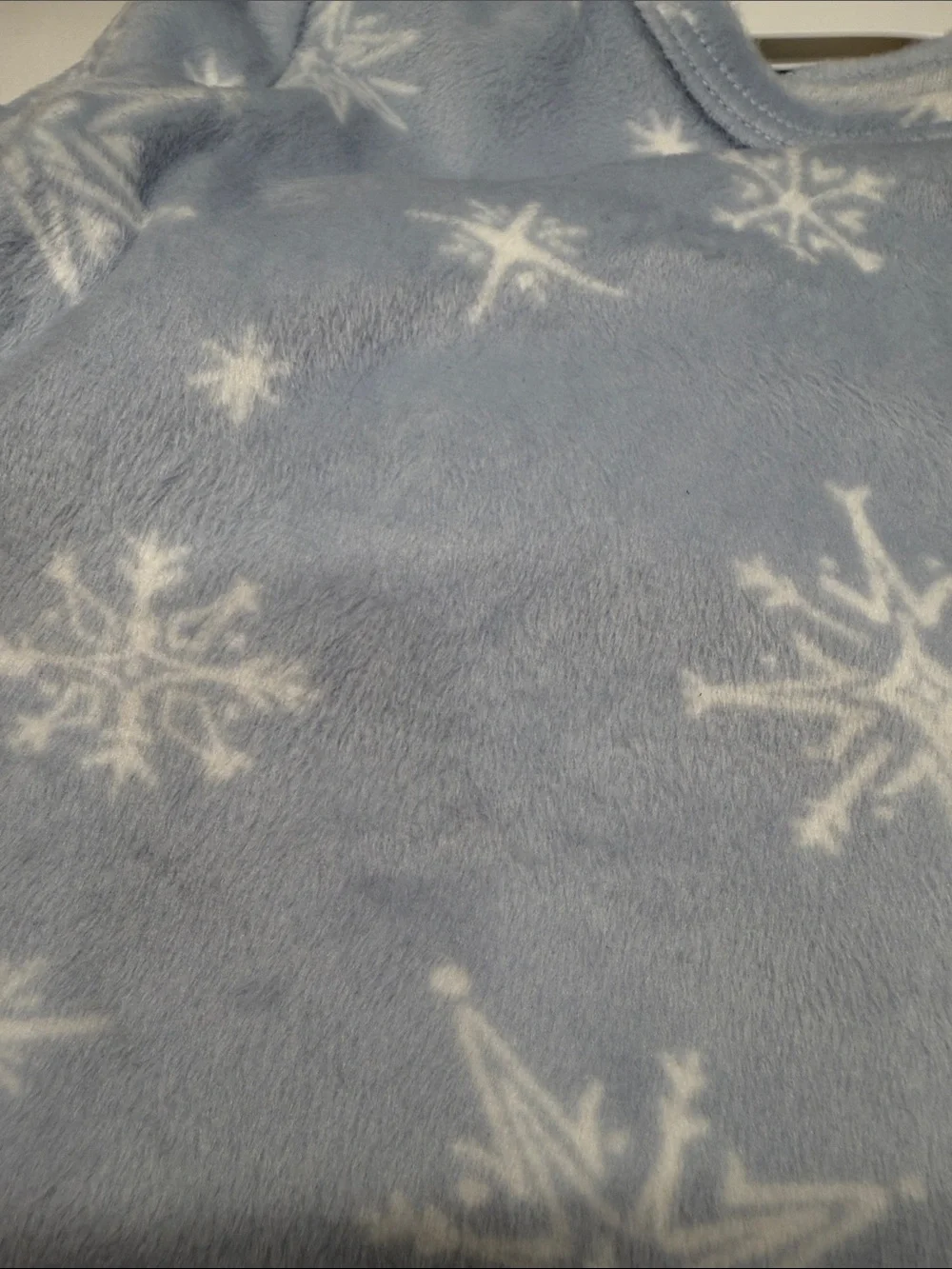 Cat & Jack Light Blue Snowflake Fleece Pajama Set 18mo